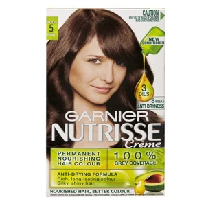Garnier Nutrisse Cr&egrave;me Permanent Hair Colour 5 Brown