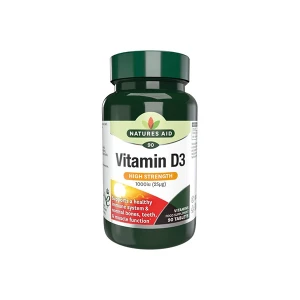 Natures Aid Vitamin D3 25mg 1000iu 90 Tabs