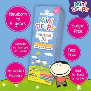 Natures Aid Vitamin D3 200iu Children 50ml