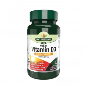 Natures Aid Vegan Vitamin D3 1000iu (60tabs)