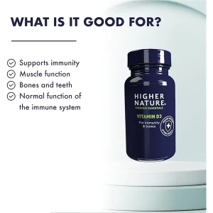 Higher Nature Vitamin D 500iu (120 Caps)