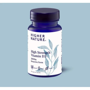 Higher Nature High Strength Vitamin D3 2000iu (120 Caps) Higher Nature High Strength Vitamin D3 2000iu (120 Caps)