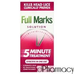 Full Marks Head Lice Solution 2 Treatments 100ml Full Marks Head Lice Solution 2 Treatments 100ml