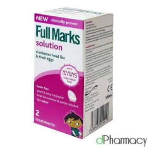 Full Marks Head Lice Solution 2 Treatments 100ml Full Marks Head Lice Solution 2 Treatments 100ml