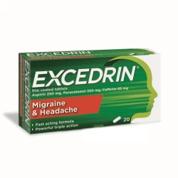 Excedrin 250Mg/250Mg/65Mg Film Coated Tablets 20Pk Excedrin 250Mg/250Mg/65Mg Film Coated Tablets 20Pk