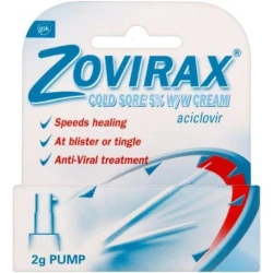 Zovirax Cold Sore 5% W/W Cream 2G Pump Zovirax Cold Sore 5% W/W Cream 2G Pump