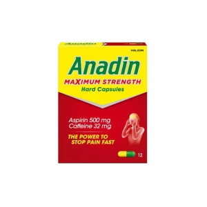 Anadin Maximum Strength 12 Capsules Anadin Maximum Strength 12 Capsules