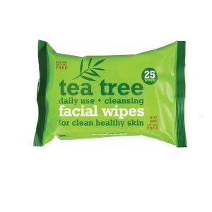 Tea Tree Facial Wipes (25 wipes x 2) Tea Tree Facial Wipes (25 wipes x 2)