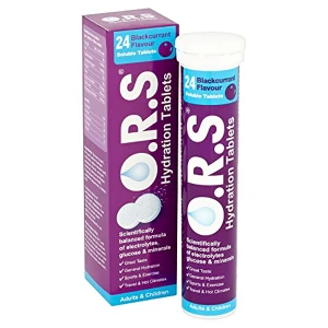 ORS Rehydration Salts Blackcurrant 24 Tablets