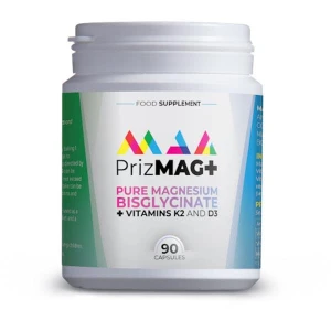 Prizemag Magnesium Bisglycinate Plus Vit d and K 90 Caps Prizemag Magnesium Bisglycinate Plus Vit d and K 90 Caps
