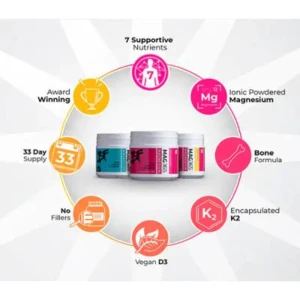 Mag365 Bone Formula + Calcium Raspberry Lemon (210g)