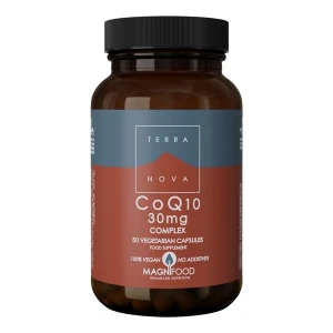 Terranova Nutrition Coq10 30mg Complex Veg Caps (50caps) Terranova Nutrition Coq10 30mg Complex Veg Caps (50caps)