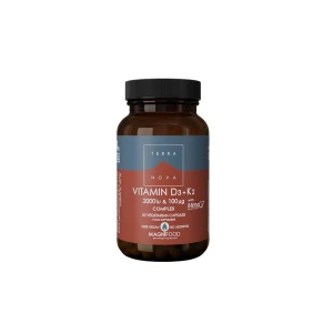 Terranova Nutrition Vitamin D3 2000iu With Vitamin K2 100ug Complex (100caps)
