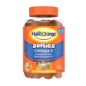 Haliborange Omega-3 Kids Multivitamin Orange Flavoured Softies 60pack Haliborange Omega-3 Kids Multivitamin Orange Flavoured Softies 60pack