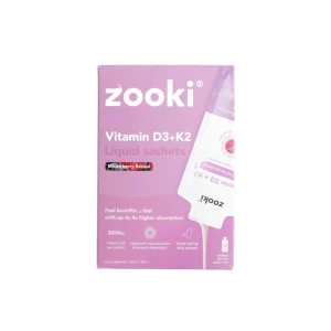 Zooki Liposomal Vitamin D3 + K2 3000iu Mixed Berry (14 Sachets)