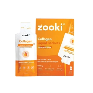 Zooki Marine Collagen 5000mg Mango Peach (14 Sachets)