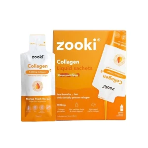 Zooki Marine Collagen 5000mg Mango Peach (30 Sachets)