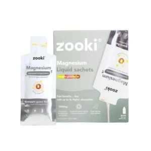 Zooki Liposomal Magnesium Bisglycinate 1500mg Pineapple (30 Sachets)