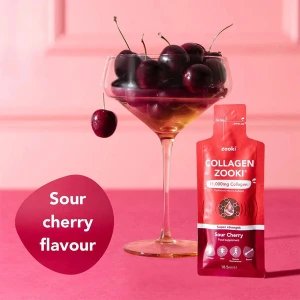 Zooki Super Strength Marine Collagen 11000mg Sour Cherry (14 Sachets)