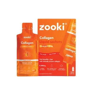 Zooki Super Strength Marine Collagen 11000mg Mango Peach (14 Sachets)