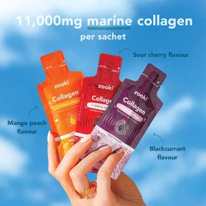 Zooki Super Strength Marine Collagen 11000mg Blackcurrant (14 Sachets)