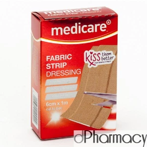 Medicare Waterproof Fabric Strip 6cm X 1m 1