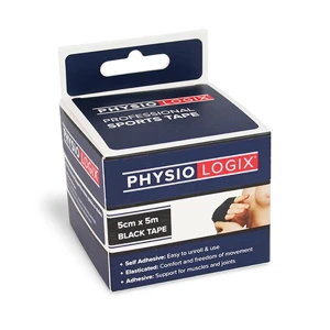 Physiologix Sports Tape 7 5cm X 5m Black Physiologix Sports Tape 7 5cm X 5m Black