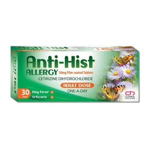 Anti-Hist Allergy Cetirizine Tablets 10mg (30)