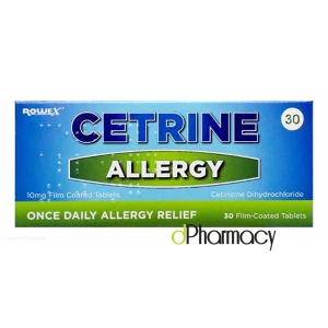 Cetrine Allergy 10mg Tablets (30 tabs) Cetrine Allergy 10mg Tablets (30 tabs)