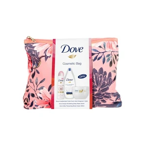 Dove Floral Cosmetic Bag