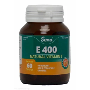 Sona Natural E400 60 Capsules Sona Natural E400 60 Capsules