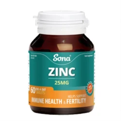 Sona Zinc 25Mg One A Day 60 Tablets Sona Zinc 25Mg One A Day 60 Tablets