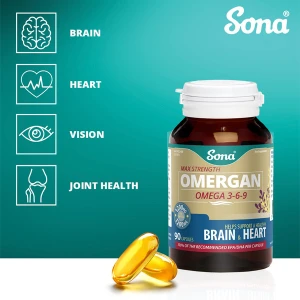 Sona Omergan Omega 3-6-9 Max Strength 90's Sona Omergan Omega 3-6-9 Max Strength 90's