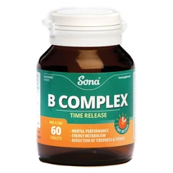 Sona B Complex 50 Time Release Tablets Pack 60 Sona B Complex 50 Time Release Tablets Pack 60
