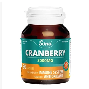 Sona Cranberry With Vitamin C Capsules (90) Sona Cranberry With Vitamin C Capsules (90)