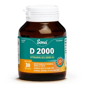 Sona D2000 Vitamin Capsules (30) Sona D2000 Vitamin Capsules (30)