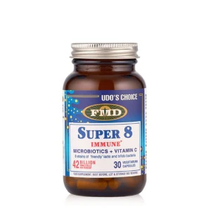 Udos Choice Super 8 Immune Microbiotics + Vitamin C (30)
