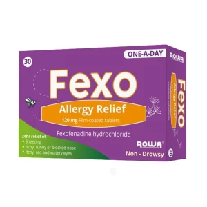 Fexofenadine 120mg Film Coated Tablets 30 Pack Fexofenadine 120mg Film Coated Tablets 30 Pack