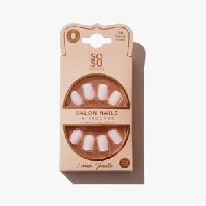 SOSU French Vanilla Nails Square Short Length