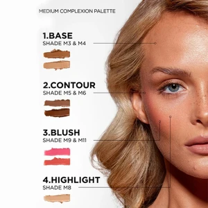 SOSU Complete Canvas Cream Complexion Palette- Medium
