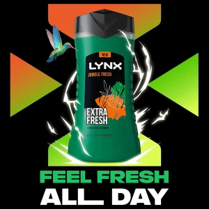 Lynx Jungle Fresh Twin Pack Mens 3 In 1 Shower Lynx Jungle Fresh Twin Pack Mens 3 In 1 Shower