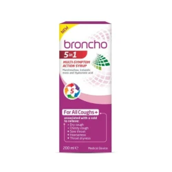 Broncho 5 In 1 Multi Action Syrup 200ml Broncho 5 In 1 Multi Action Syrup 200ml