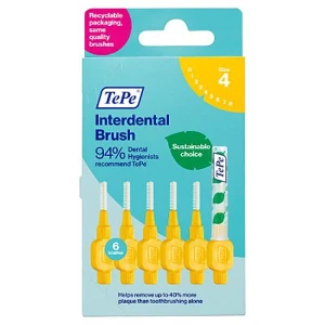 TePe Interdental Brushes 4 Yellow (6)