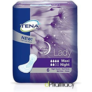 Tena Lady Maxi Night Pads (6)