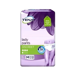 Tena Lady Pants Discreet Medium Pack of 6 (70-100cm hips) Tena Lady Pants Discreet Medium Pack of 6 (70-100cm hips)