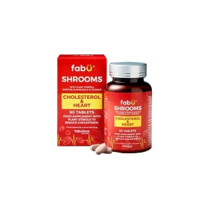 Fab&Uuml; Shrooms Cholesterol & Heart (90tabs)
