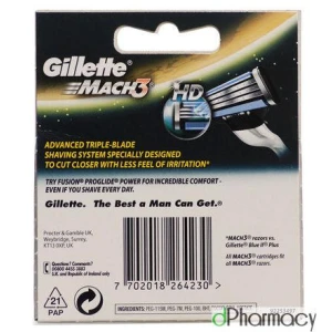 Gillette Mach 3 Blades (4 pack) Gillette Mach 3 Blades (4 pack)