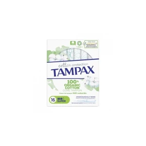 Tampax Organic Cotton Tampons 16 Tampax Organic Cotton Tampons 16