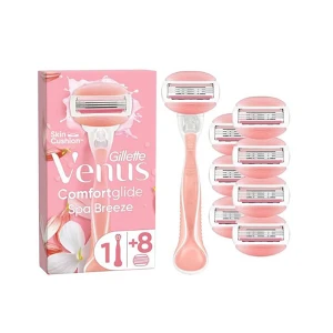 Gillette Venus Comfortglide Spa Breeze Womens Razor +8 Refill