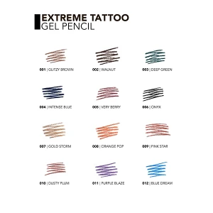 Flormar Extreme Tattoo Gel Pencil Gold Storm Flormar Extreme Tattoo Gel Pencil Gold Storm